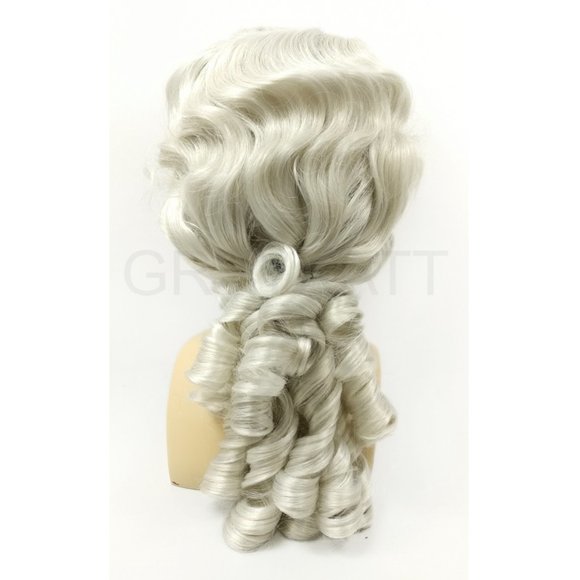 Gray Ringlet Colonial Unisex Wig main image 5